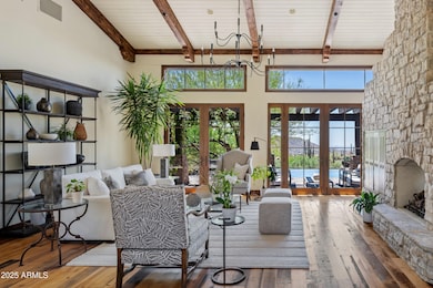 Great room w/gorgeous wood floors