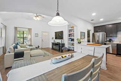 Dining area is open to living/family room