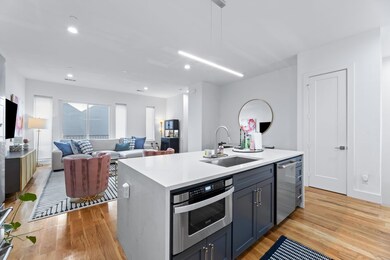 Kitchen featuring light hardwood / wood-style floo