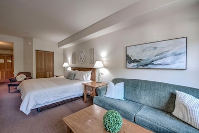 Bedroom with carpet flooring and a closet