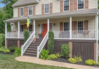 View of front of house with a porch