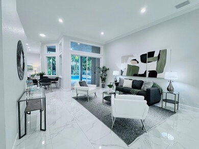 Spacious bright living area with new interior pain