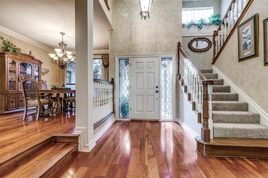 Foyer entrance featuring Mannington engineered woo