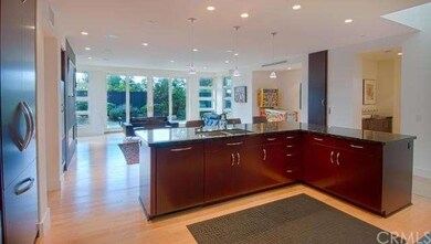 Kitchen island looking into great room