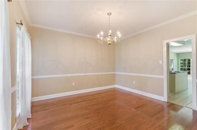 Dining room with wood floors