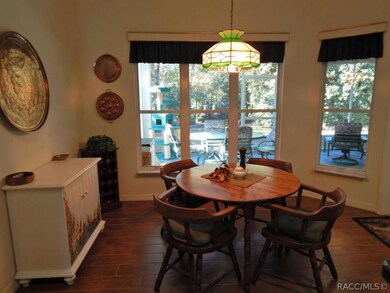 casual dining area
