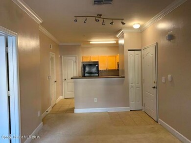View of kitchen from living area