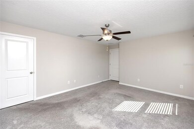 Master bedroom with ceiling fan