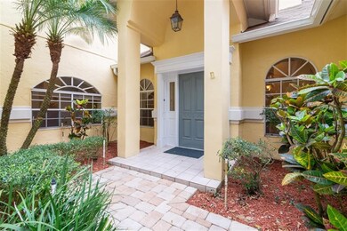 Front door with new hardware