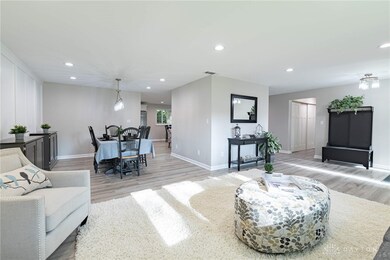 Recessed LED lighting throughout main living area