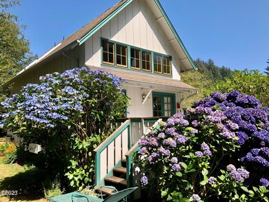 Riverfront side of house and deck