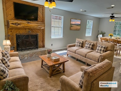 Virtually staged living room
