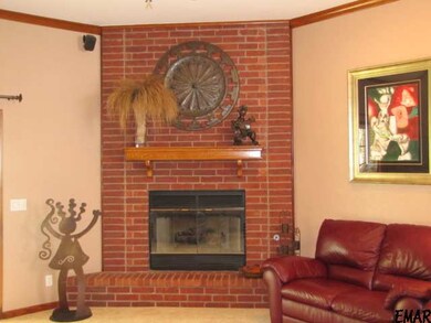 Beautiful Brick Fireplace