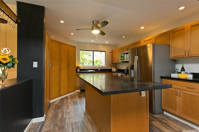 Well appointed kitchen with generous island area