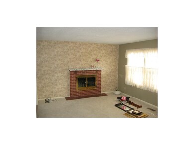 Living room with fireplace