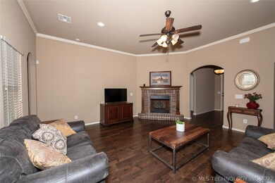 View of Gas Starter, Gas Log Fireplace and Entry H