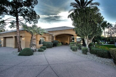 Porte Cochere & Side Garage