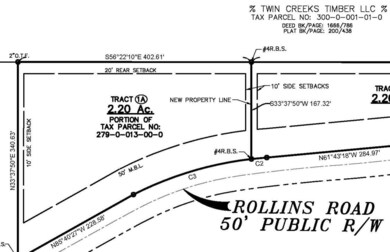 Rollins subdivide Tract 1A