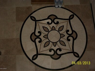 tile work in foyer