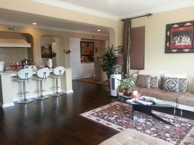 Family Room open to Kitchen with Breakfast bar