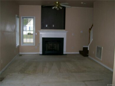 Family room with gas fireplace