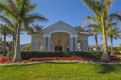 Community sign with a yard
