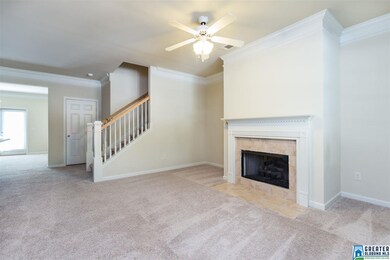 Open Living room connection to kitchen and dining,