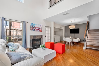 Tall ceilings in the living room