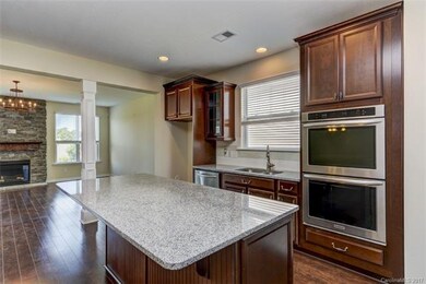 Beautiful granite counter tops and large kitchen i
