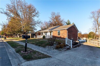 Large driveway with rear entry 2 car garage