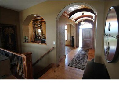 Barreled Ceiling Entry with Elegant Woodwork