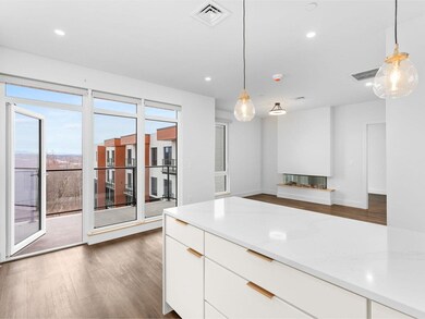 Balcony off of the kitchen