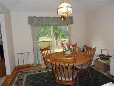 Dining Room. Dining Room with glass doors to deck.