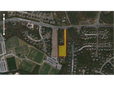 This aerial view of the lot shows a great visual d