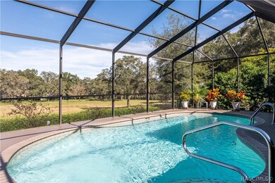 Solar heated pool looking out to greenbelt. All ne