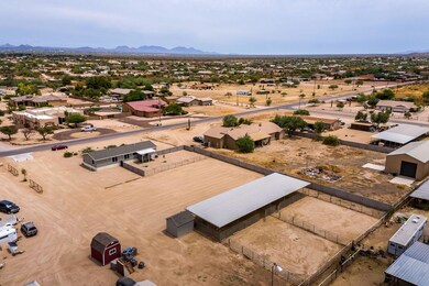 aerial looking east