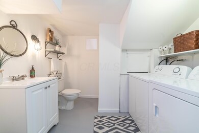 Basement Half Bath and Laundry