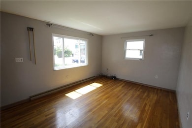 Living room with hardwood floors.