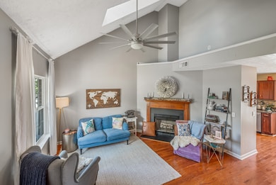 Fireplace has never been used and makes an inviting focal point.