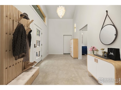 Foyer virtually staged