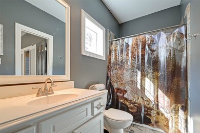 Private bathroom in third bedroom, first floor