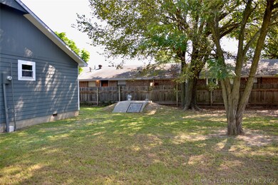 Storm cellar in backyard