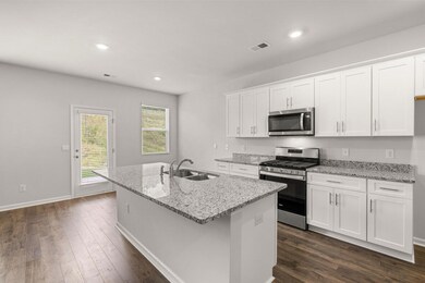 Large granite top island