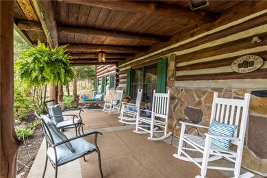 Huge covered front porch