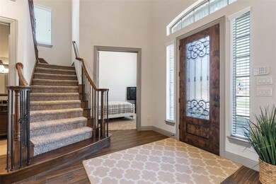 8' Stained Alderwood Front Door with Keyless Entry Pad