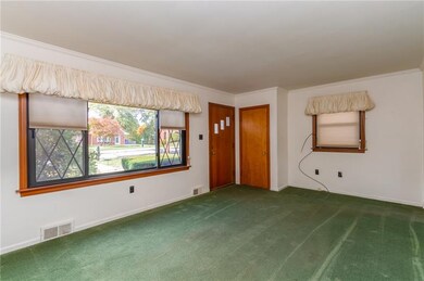 Nice sized living room with coat closet and beauti