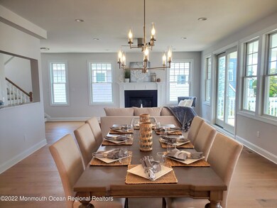 dining room into fireplace