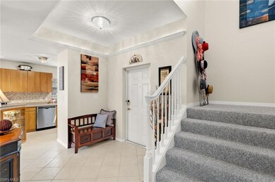 View of tiled entrance foyer