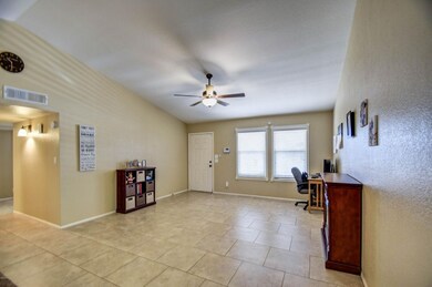 living room to front door
