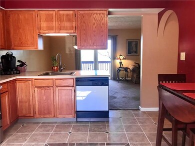 Kitchen looking into the Dining room